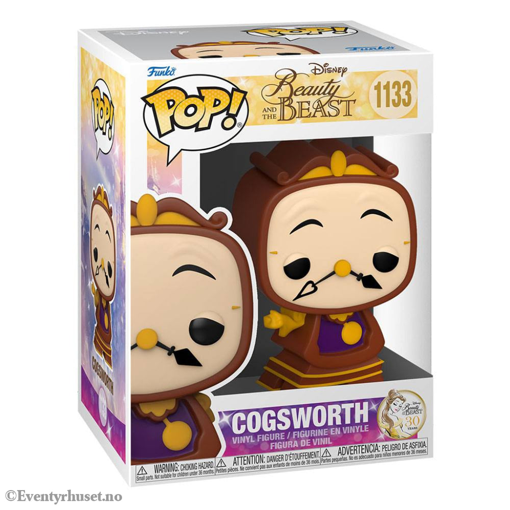 Beauty and the Beast POP! Movies Vinyl Figure Cogsworth 9 cm Collectibles
