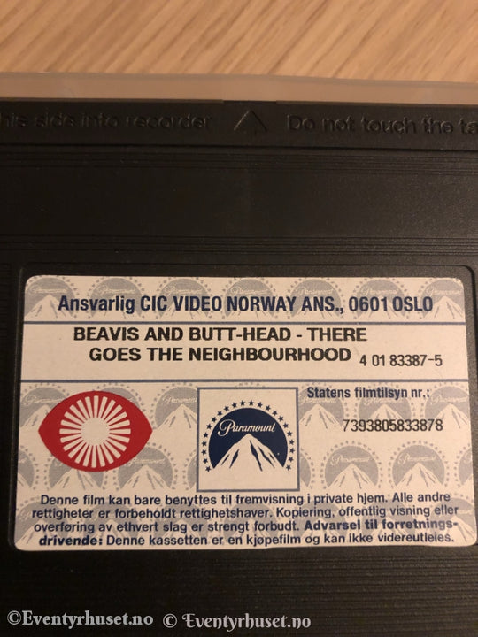 Beavis And Butt-Head. There Goes The Neighbourhood. 1996. Vhs. Vhs