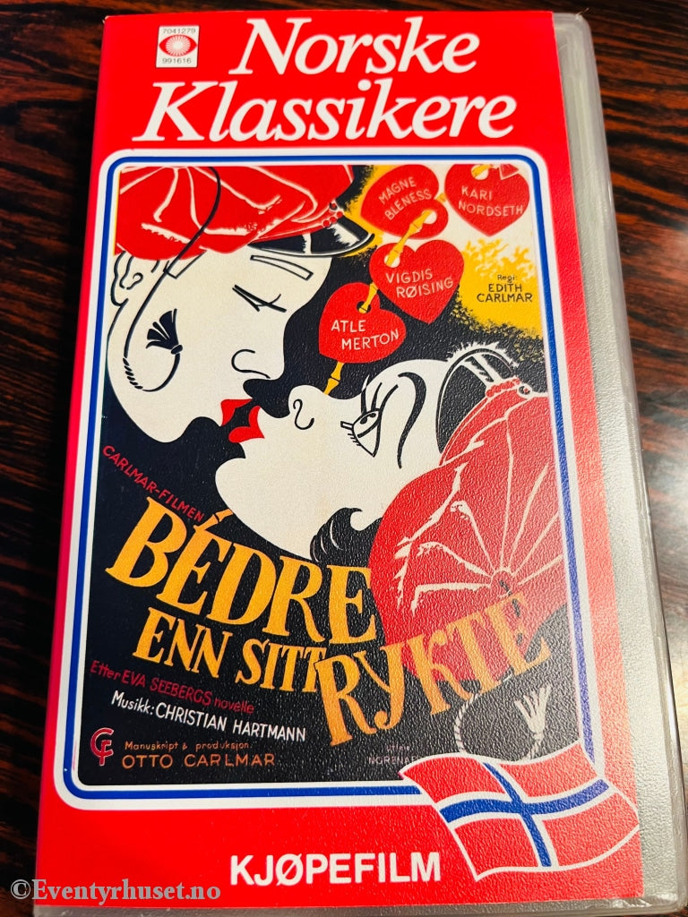 Bedre Enn Sitt Rykte (Norske Klassikere). 1955. Vhs. Vhs
