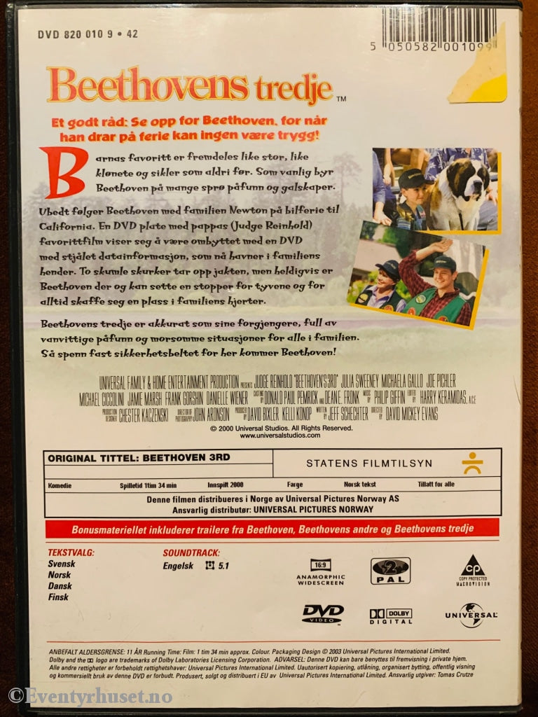 Beethovens Tredje. 2000. Dvd. Dvd