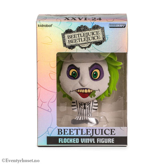 Beetlejuice Beetlejuice Bhunny Flocked Vinyl Figure Beetlejuice Striped Suit 10 cm Collectibles