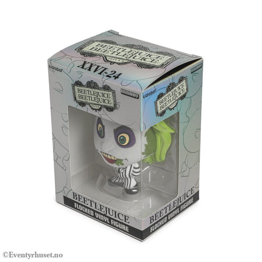 Beetlejuice Beetlejuice Bhunny Flocked Vinyl Figure Beetlejuice Striped Suit 10 cm Collectibles
