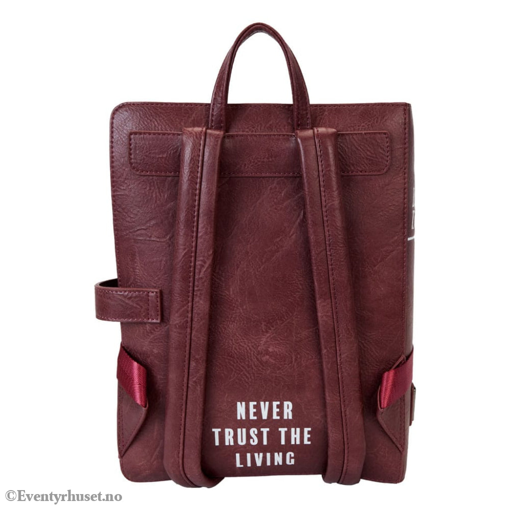 Beetlejuice by Loungefly Backpack Mini Handbook for the recently Deceased Pin Trader Fashion & Accessories