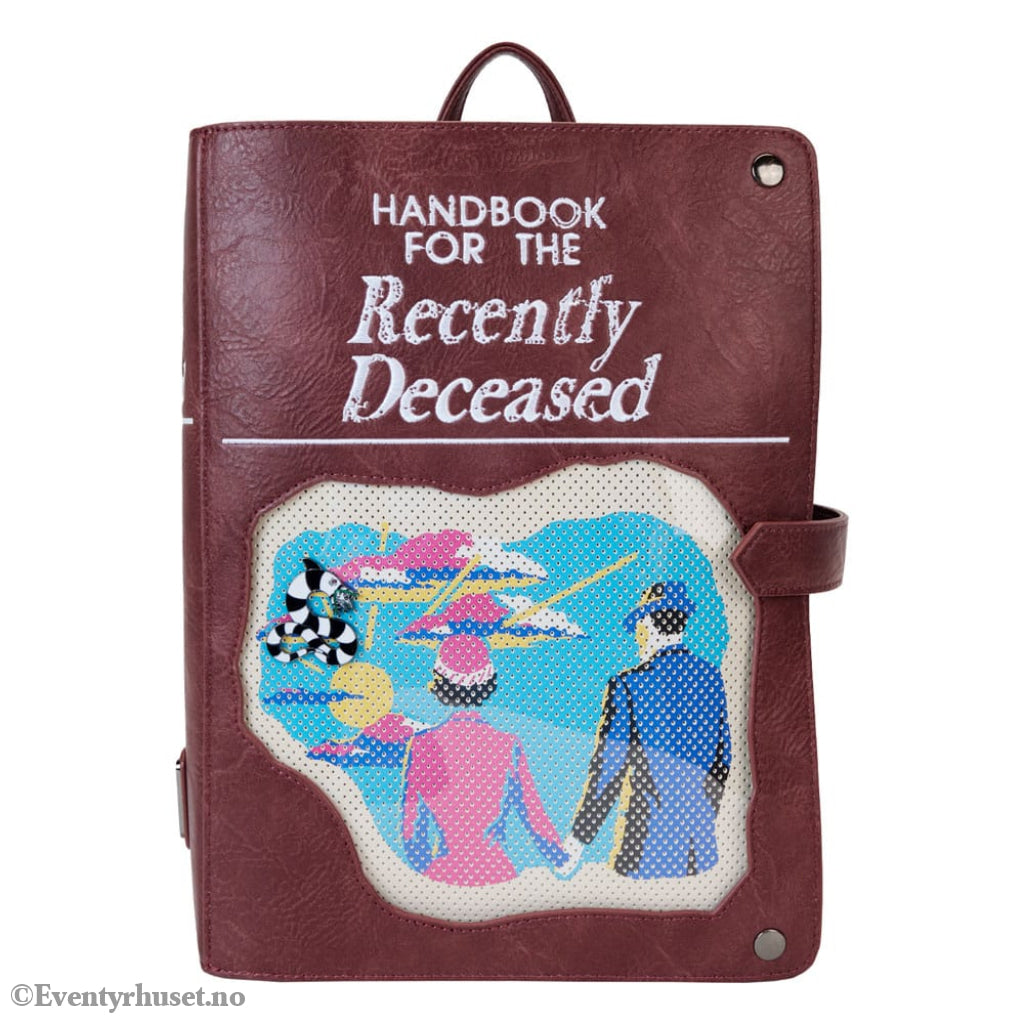 Beetlejuice by Loungefly Backpack Mini Handbook for the recently Deceased Pin Trader Fashion & Accessories