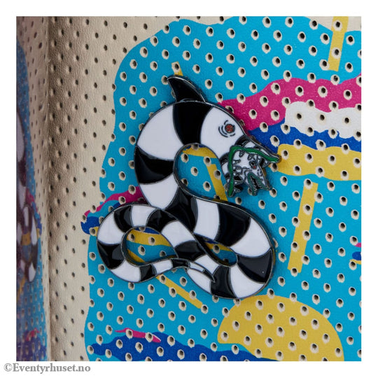 Beetlejuice by Loungefly Backpack Mini Handbook for the recently Deceased Pin Trader Fashion & Accessories