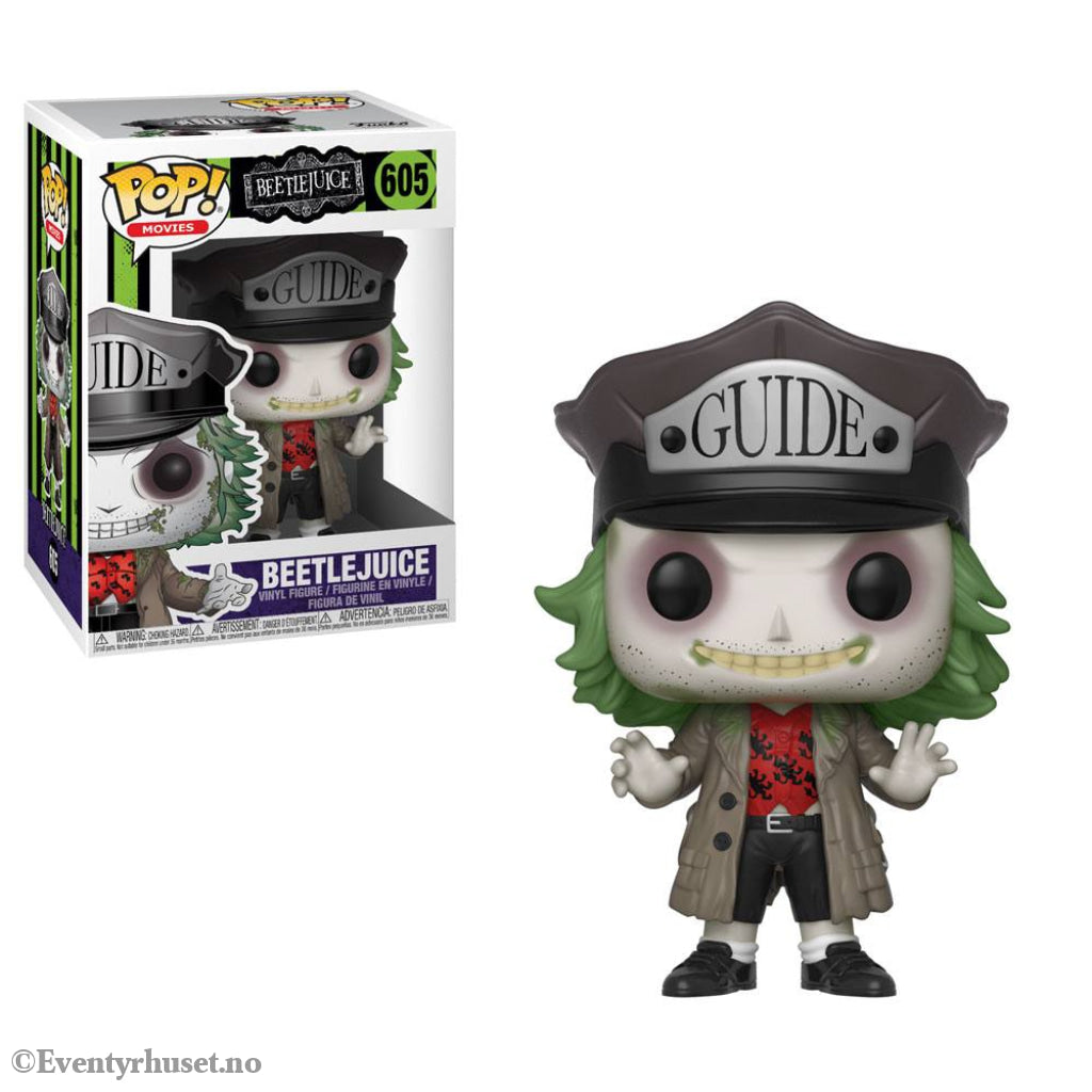 Beetlejuice POP! Horror Vinyl Figure Beetlejuice Guide Hat 9 cm Collectibles