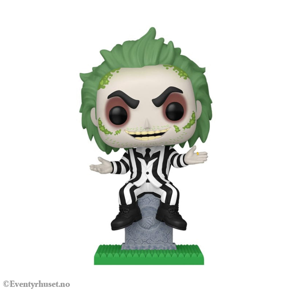 Beetlejuice POP! Plus Movies Vinyl Figure Beetlejuice w/tombstone 9 cm Collectibles