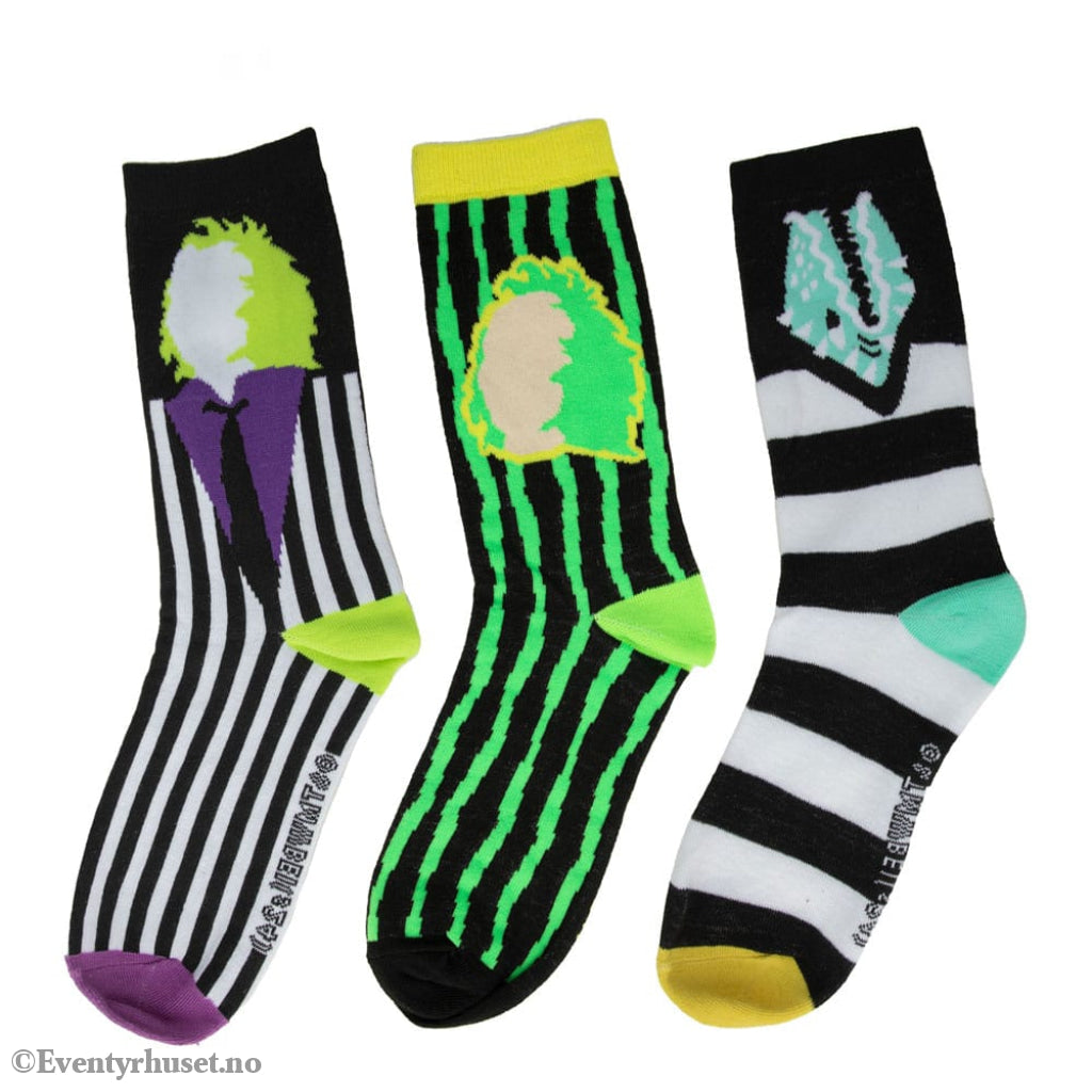 Beetlejuice Socks 3-Pack Fashion & Accessories