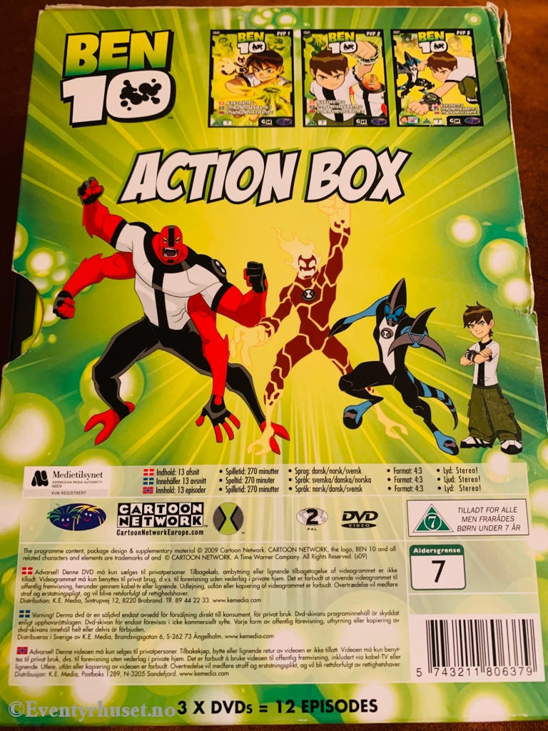 Ben 10 Action Box. Dvd Samleboks.