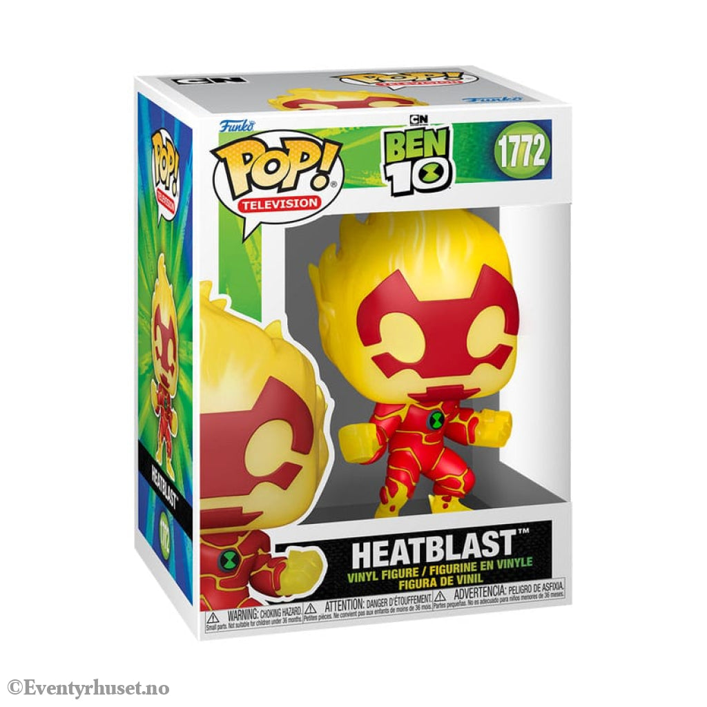Ben 10 POP! TV Vinyl Figures Heatblast 9 cm Collectibles