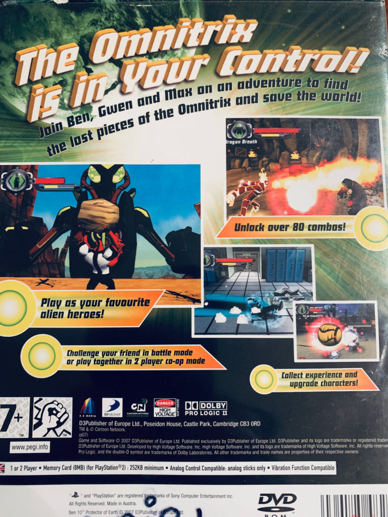 Ben 10 - Protector Of Earth. Ps2. Ps2