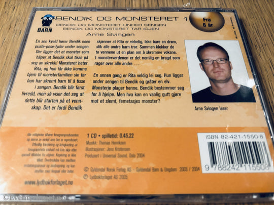 Bendik og monsteret 1. 2008. Lydbok på CD. Ny i plast!