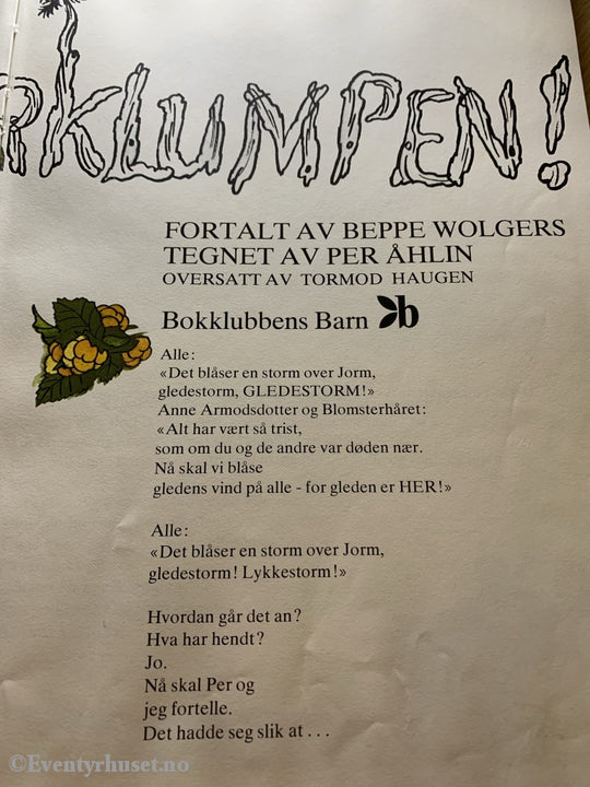 Beppe Wolgers Og Per Åhlin. 1976. Dunderklumpen! Fortelling