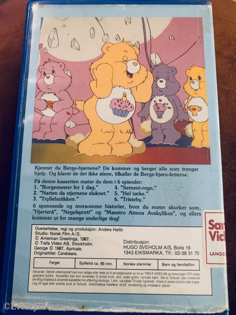 Bergebjørner (Care Bears). VHS Big Box.