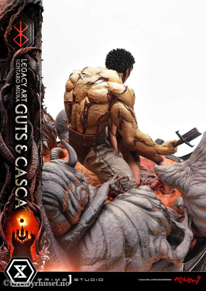 Berserk Ultimate Legacy Art Kentaro Miura Statue 1/4 Guts & Casca 72 cm Collectibles