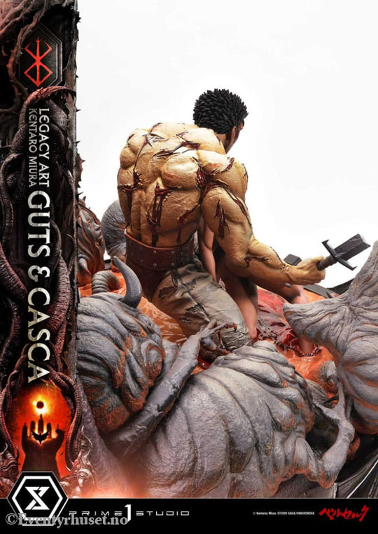 Berserk Ultimate Legacy Art Kentaro Miura Statue 1/4 Guts & Casca 72 cm Collectibles