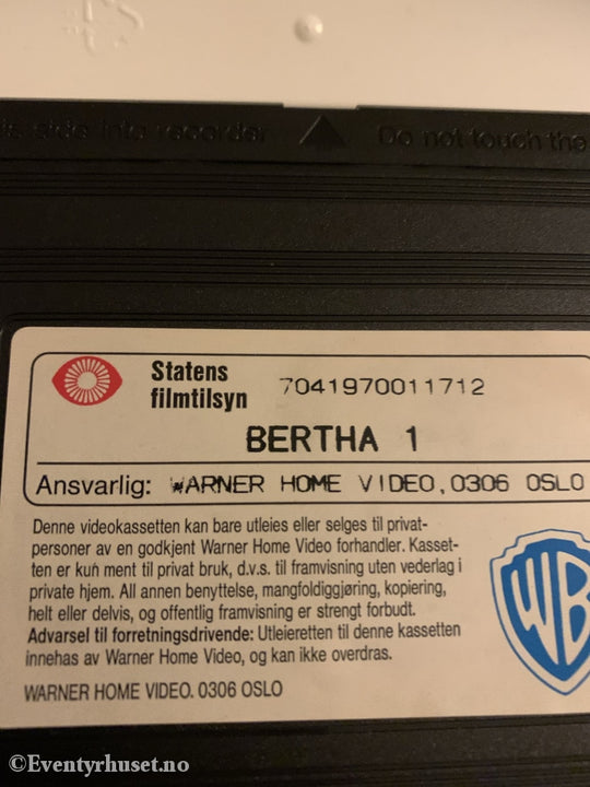 Berta 1. Roboter Og Mus. 1985. Vhs. Vhs