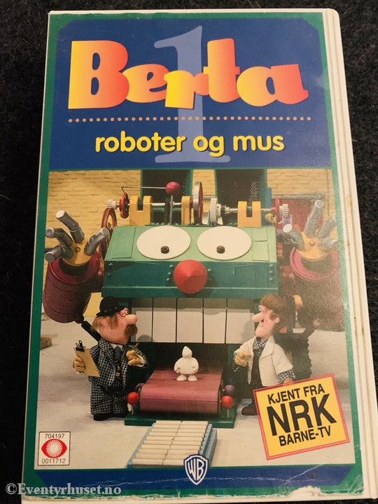 Berta 1. Roboter Og Mus. 1985. Vhs. Vhs