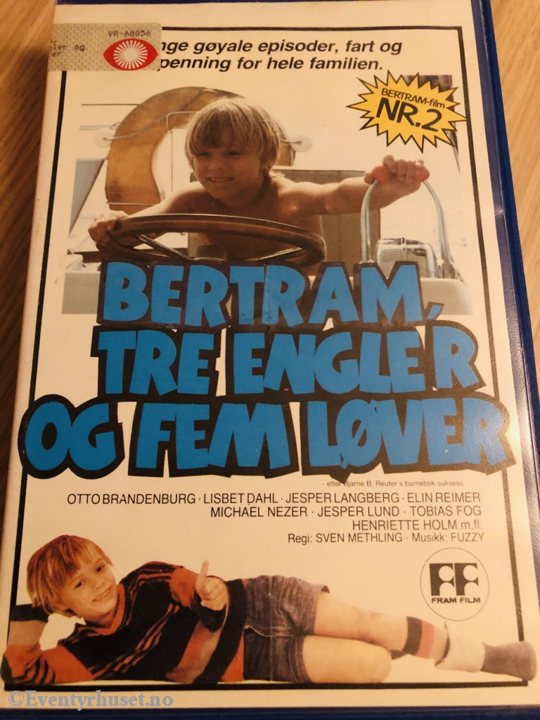 Bertram Tre Engler Og Fem Løver. 1982. Vhs Big Box.