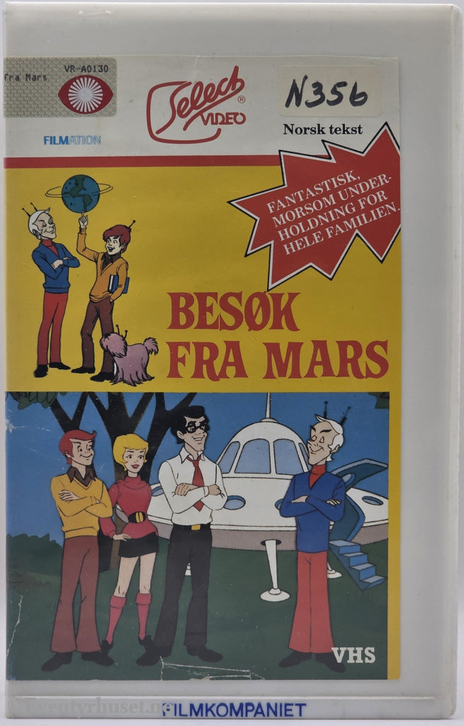 Besøk fra Mars – 1970-tallet . VHS.