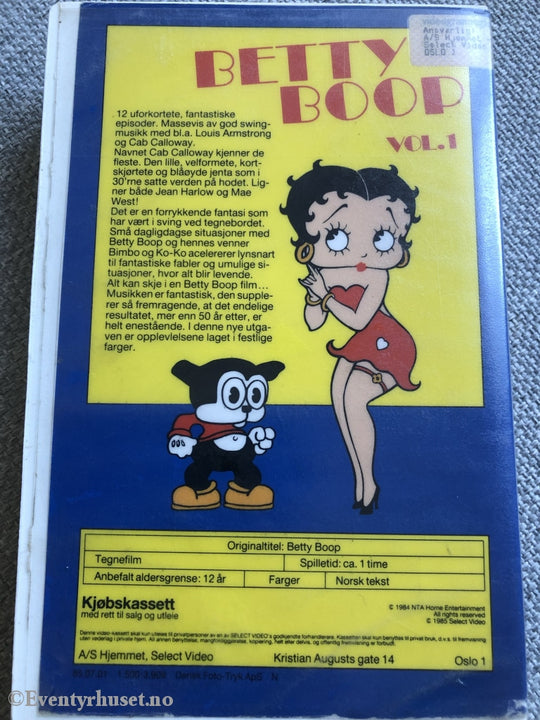 Betty Boop Vol. 1. 1985. Vhs Big Box.