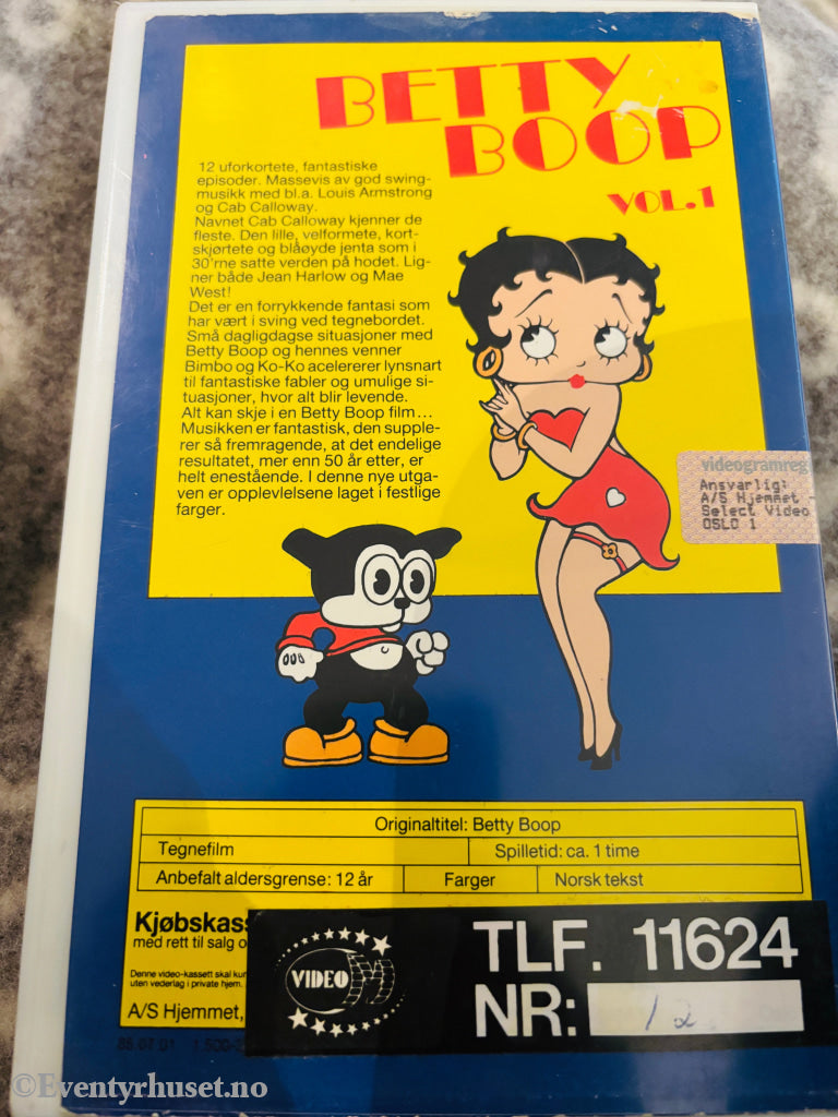 Betty Boop vol. 1. 1985. VHS Big Box. VHS Big Box
