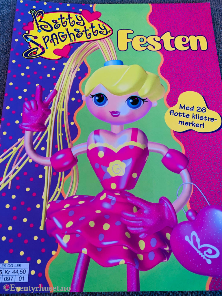 Betty Spaghetty. Klistremerkealbum (Brukt).