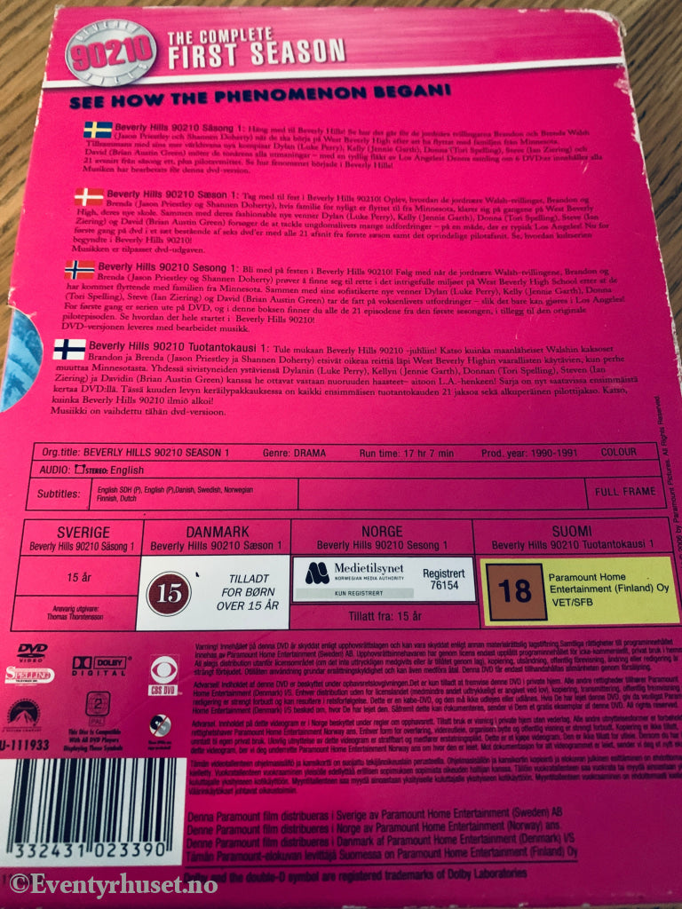 Beverly Hills 90210 – The Complete First Season. 2006. DVD samleboks
