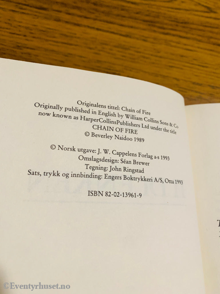 Beverly Naidoo. 1989/93. Ild-Lenken. Fortelling