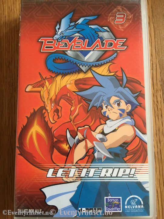 Beyblade 3. Let It Rip. Vhs. Vhs