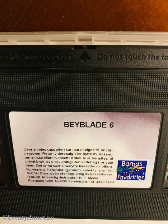 Beyblade 6. Gå I Spinn! Vhs. Vhs