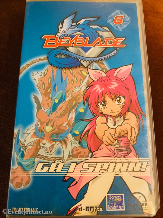 Beyblade 6. Gå I Spinn! Vhs. Vhs