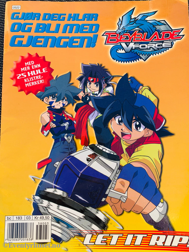 Beyblade V Force. Aktivitetshefte / Klistremerkealbum. Klistremerkealbum