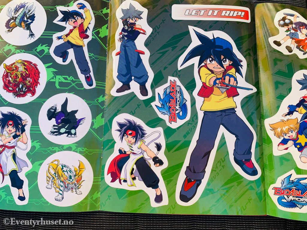 Beyblade V Force. Aktivitetshefte / Klistremerkealbum. Klistremerkealbum