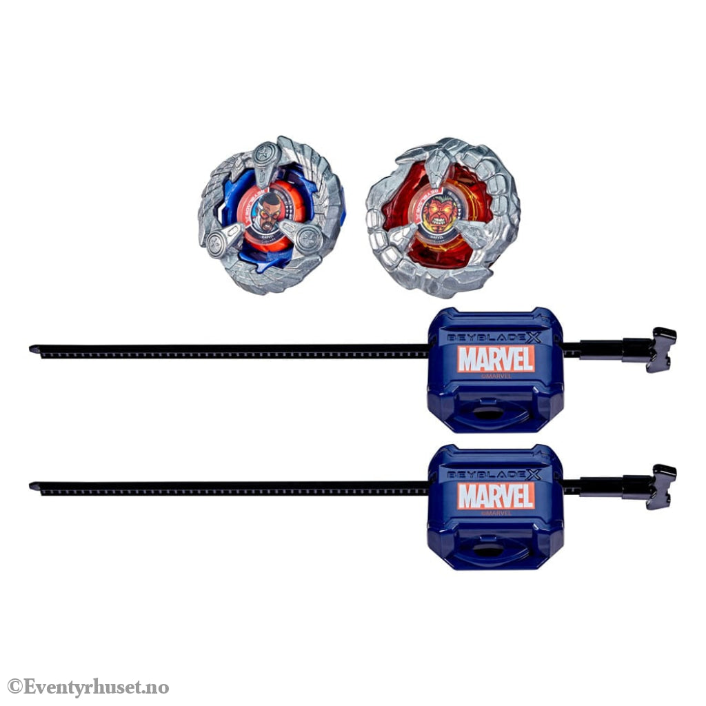 Beyblade X and Marvel Collab Captain America 4-70GB vs. Red Hulk 1-80R Toys