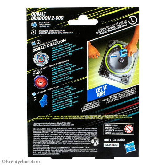 Beyblade X Cobalt Dragoon 2-60C Launcher Set Toys