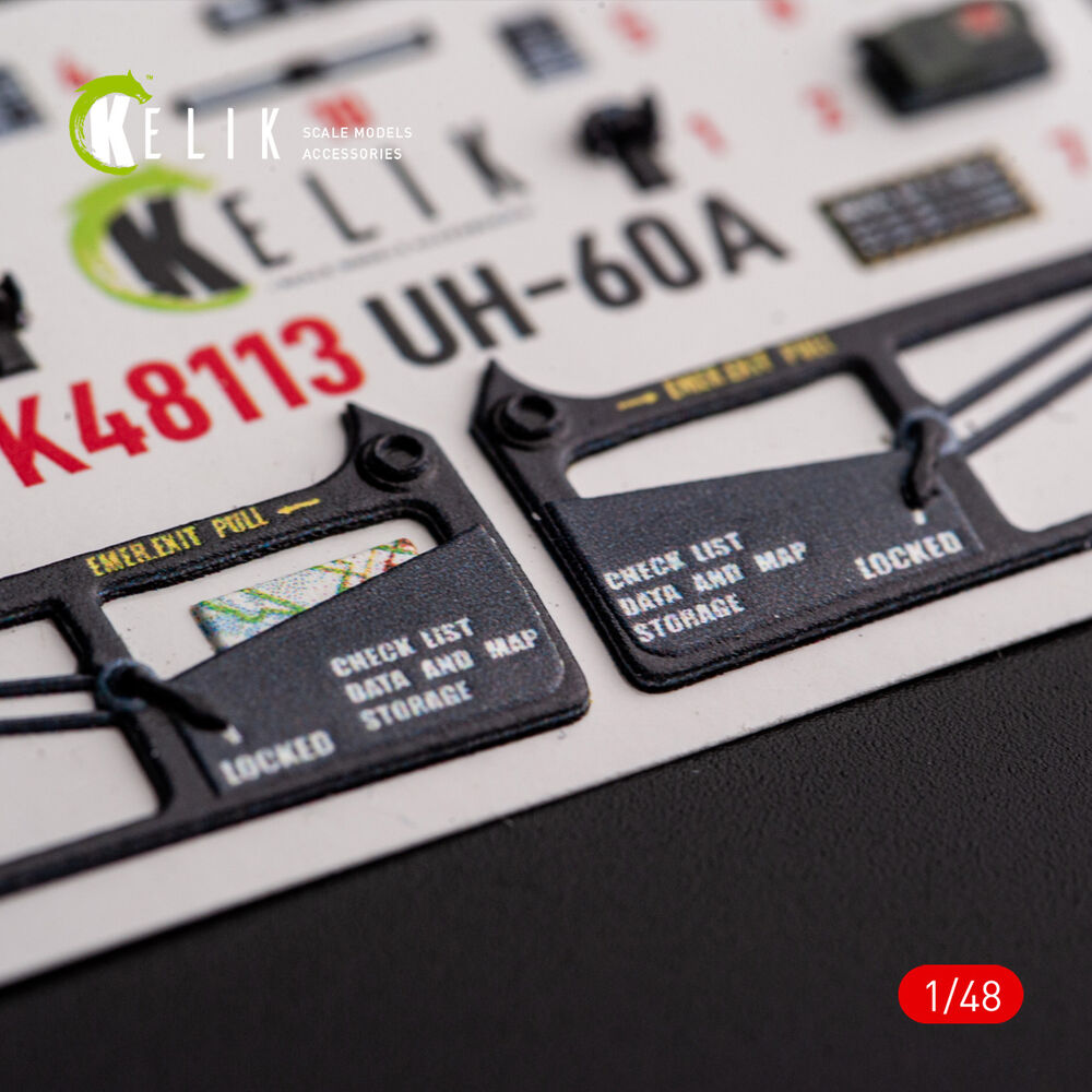 UH-60A Black Hawk - Type 1 interior 3D decals for ICM kit