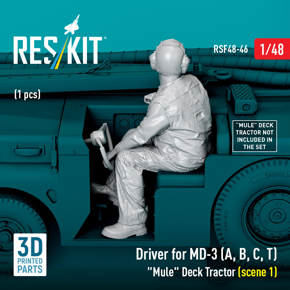 Driver for MD-3 (A, B, C, T) Mule Deck Tractor (scene 1) (1 pcs) (3D Printed)