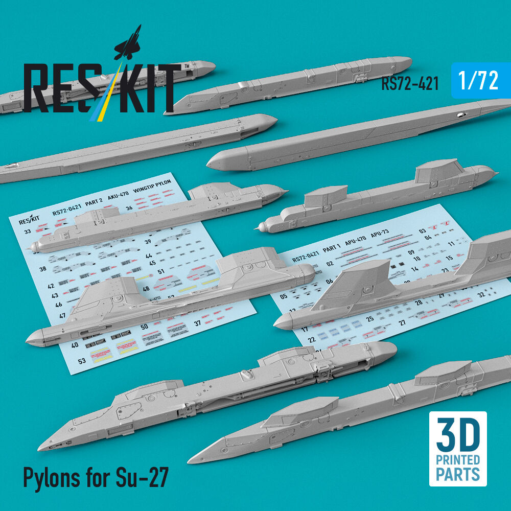 Pylons for Su-27 (3D Printed)