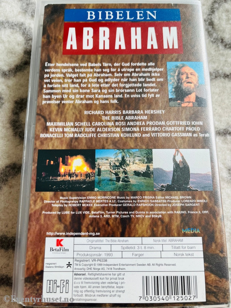 Bibelen - Abraham. 1993. Vhs. Vhs