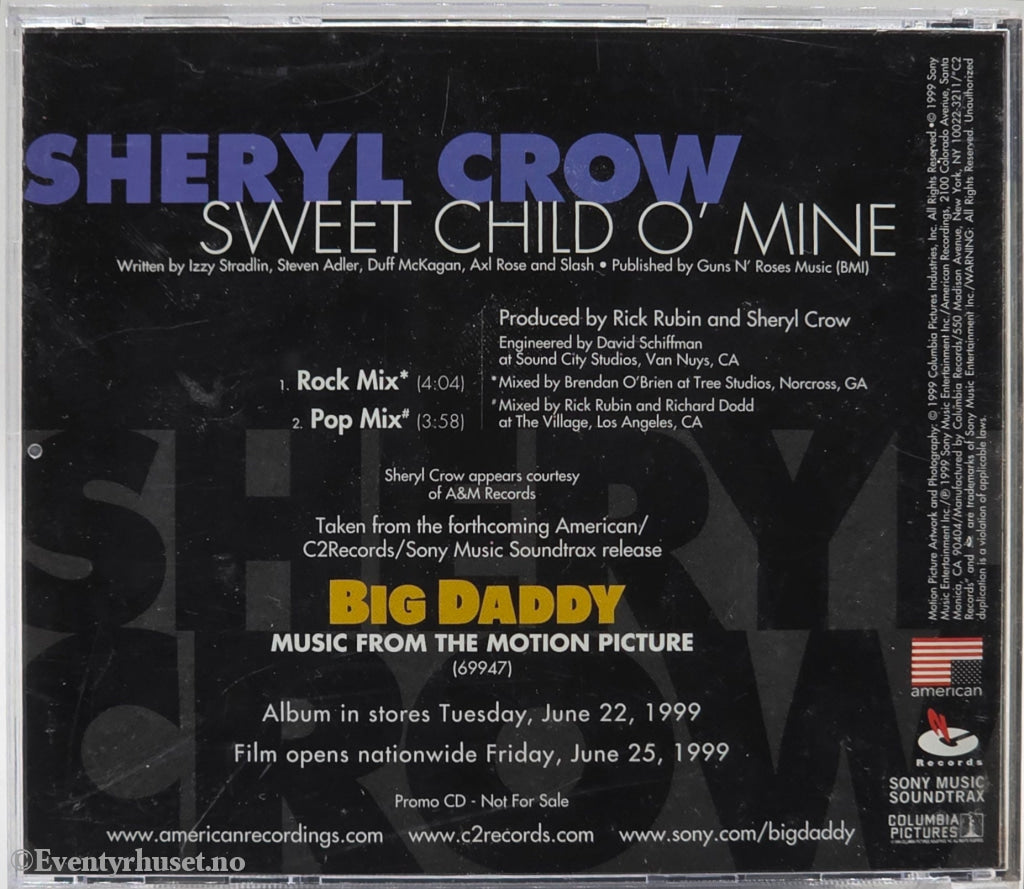 Sheryl Crow, 1999, Sweet Child O' Mine, Musikk-CD.