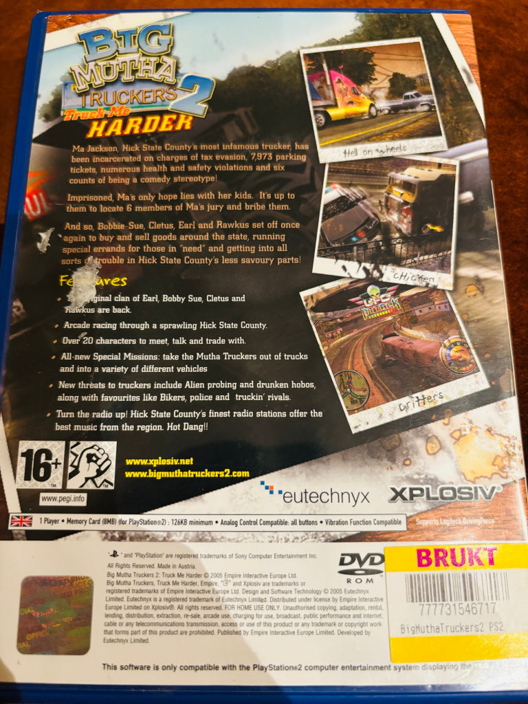 Big Mutha Truckers 2: Truck Me Harder. PS2.