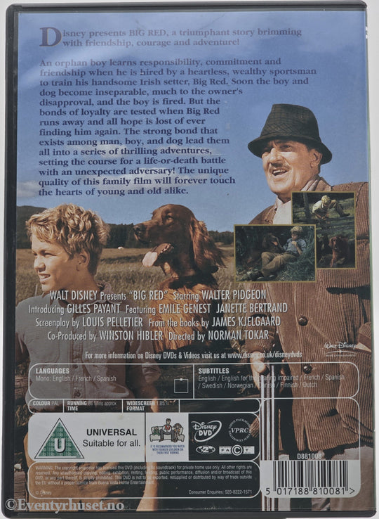 Big Red . 1962 . DVD.