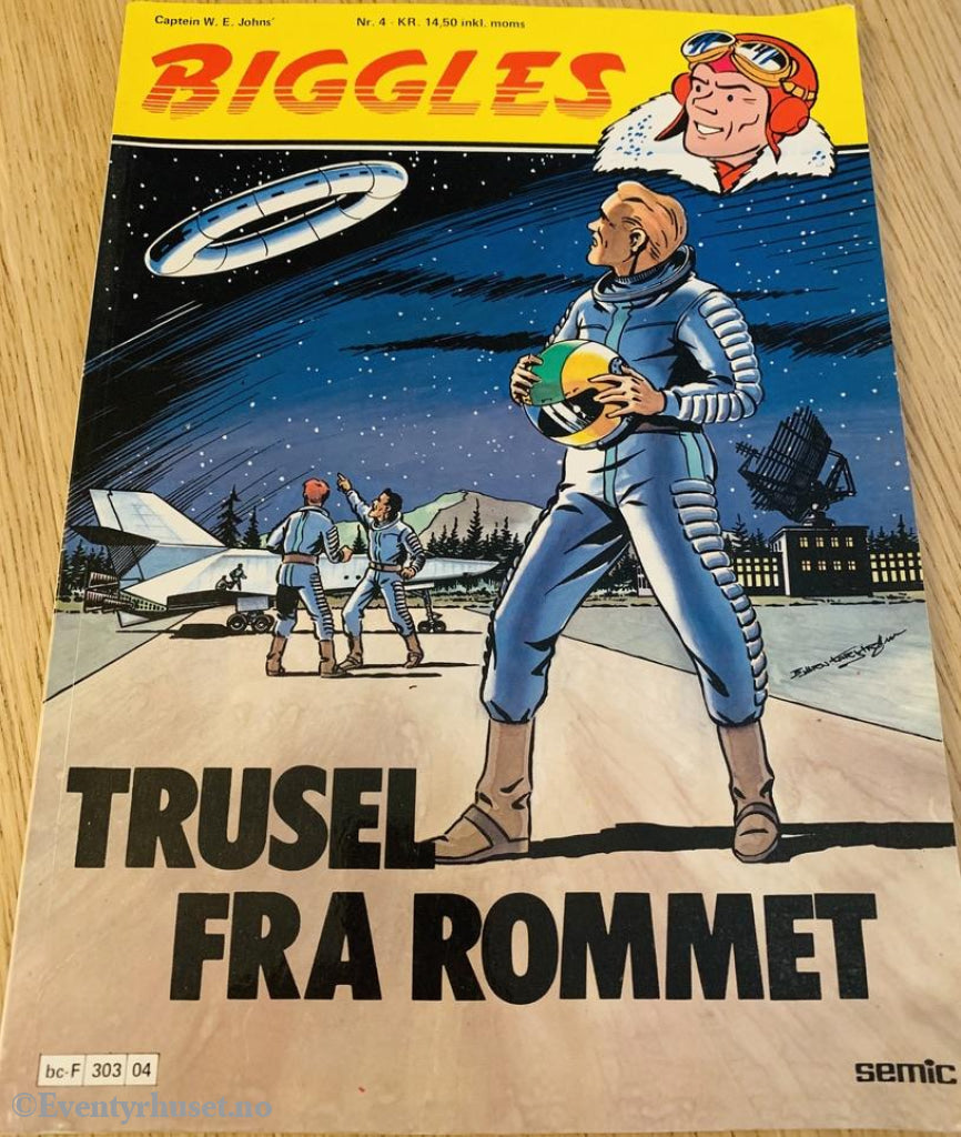 Biggles. 1978/04. Trussel Fra Rommet. Tegneseriealbum