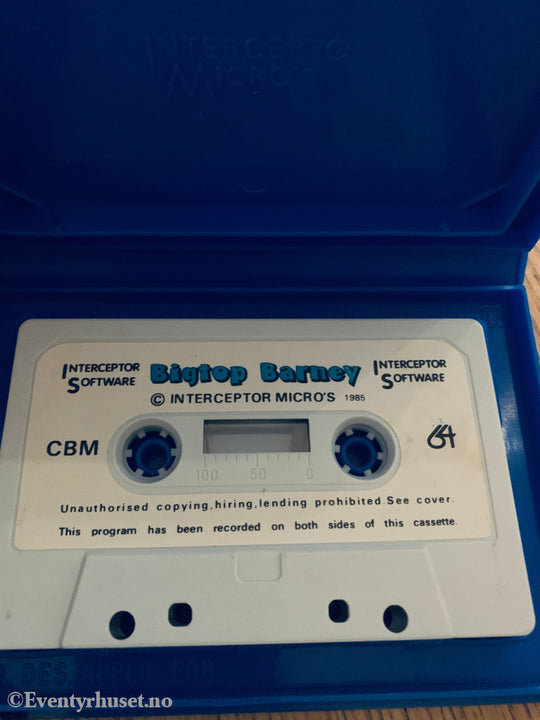 Bigtop Barney (1984). Commodore 64 (C64) spill solgt i Norge! Commodore 64/139