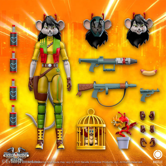 Biker Mice From Mars Action Figure Carbine 23 cm. Mint In Sealed Box (MISB)! Actionfigur