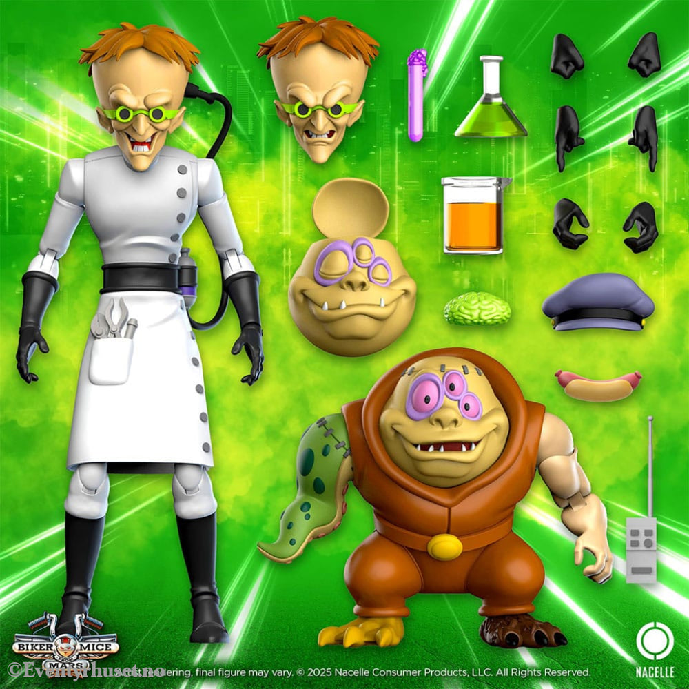 Biker Mice From Mars Action Figure Karbunkle & Fred The Mutant 23 cm Toys