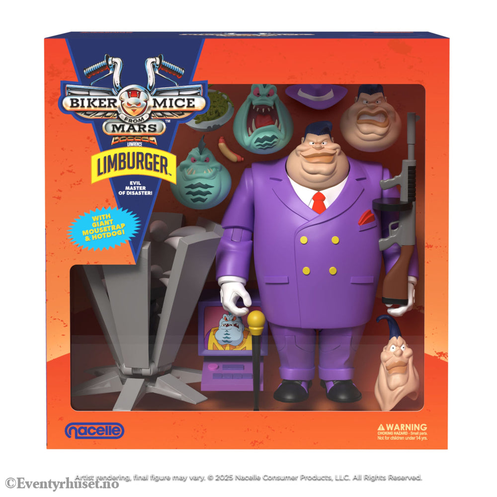 Biker Mice From Mars Action Figure Limburger 23 cm. Mint In Sealed Box (MISB)! Actionfigur