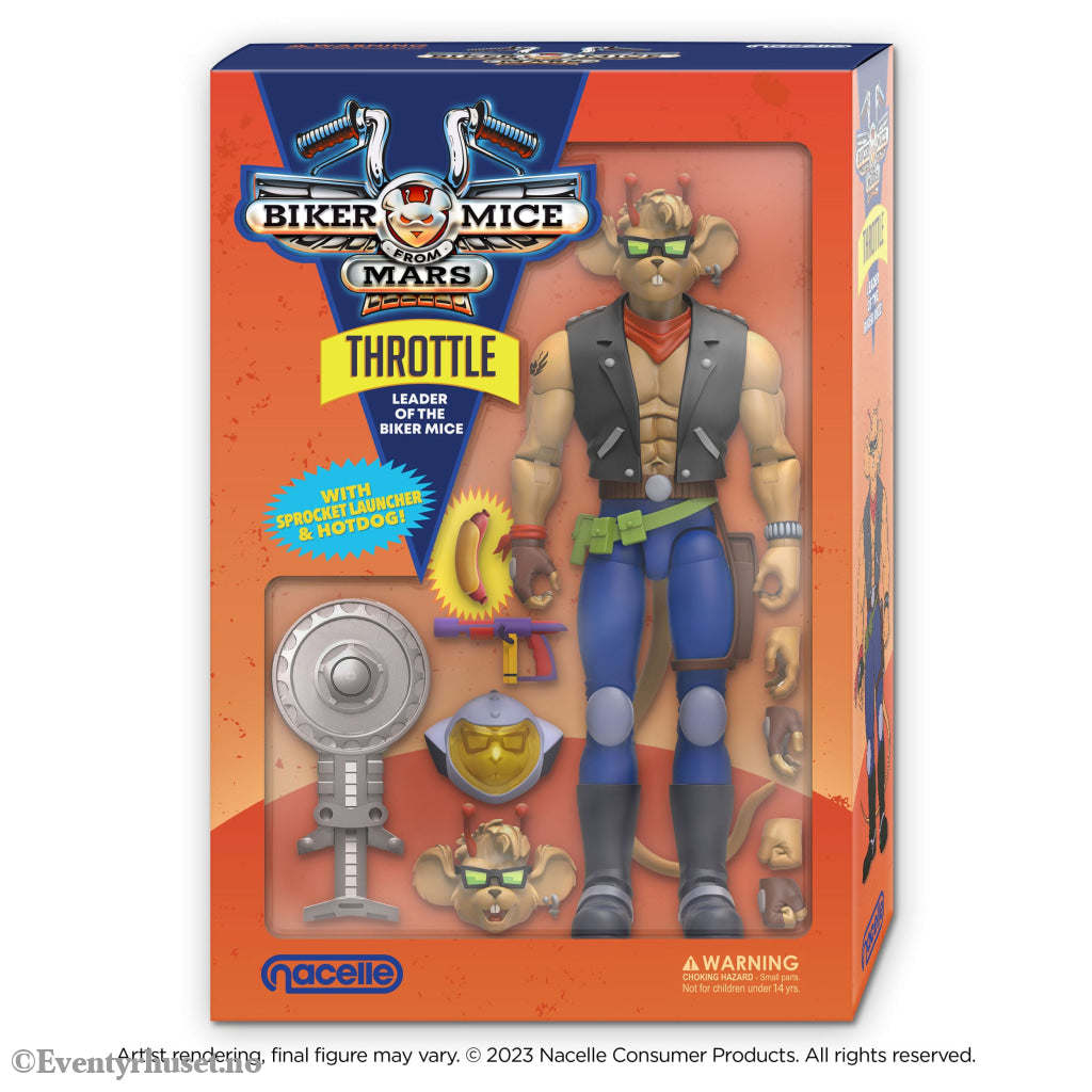 Biker Mice From Mars Action Figure Throttle 18 cm Actionfigur