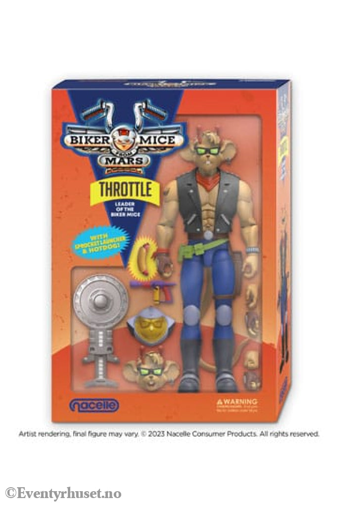 Biker Mice From Mars Action Figure Throttle 18 cm Actionfigur